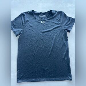 Under Armour Heat Gear women’s Black Short Sleeve loose Tee gym workout running